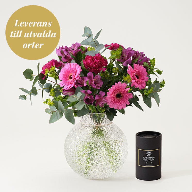 Buketten Varm Kram med te - Beställ som blombud | Interflora Buketter