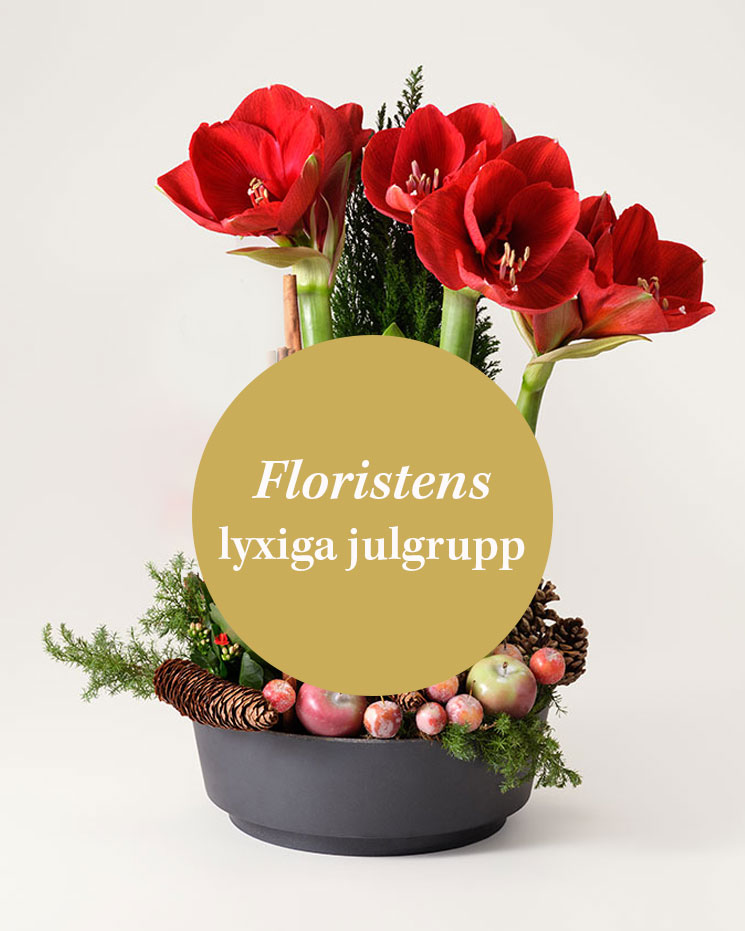 Floristens lyxiga julgrupp från Interflora